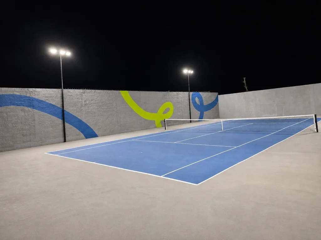 Projeto de iluminação para quadra de Tennis: Fast Tennis - São Bernardo do Campo